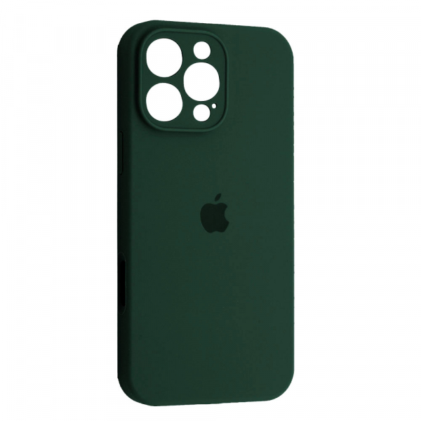 Silicone Case Full Camera Protective (AA) для iPhone 16 Pro Max (Cyprus green)-0